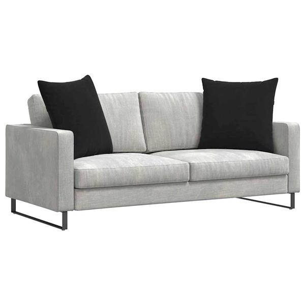 Grote foto vidaxl sofa kussens 2 stuks zwart 60 x 60 cm cordstof huis en inrichting woningdecoratie