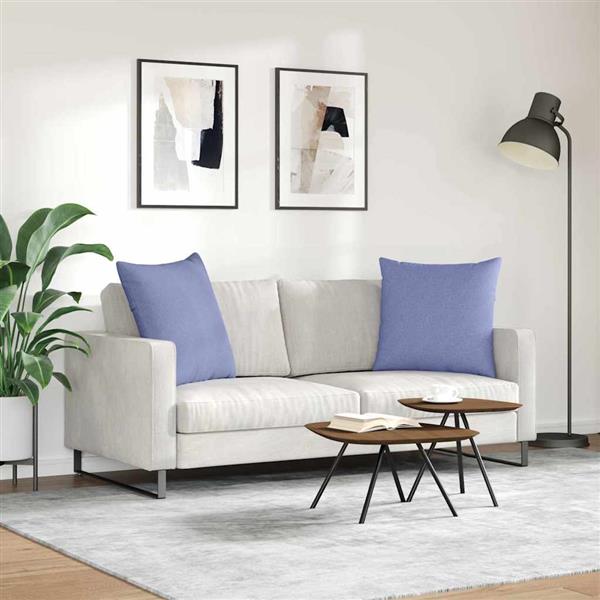 Grote foto vidaxl sofa kussens 2 stuks blauw 60 x 60 cm stof huis en inrichting woningdecoratie