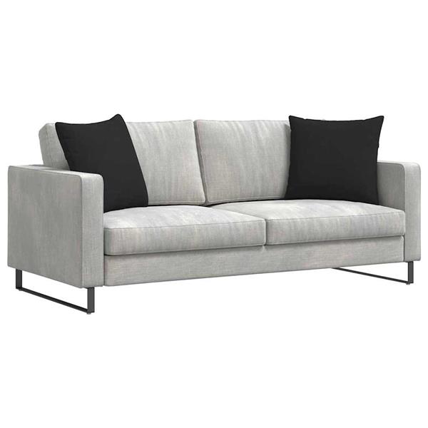 Grote foto vidaxl sofa kussens 2 stuks zwart 50 x 50 cm stof huis en inrichting woningdecoratie