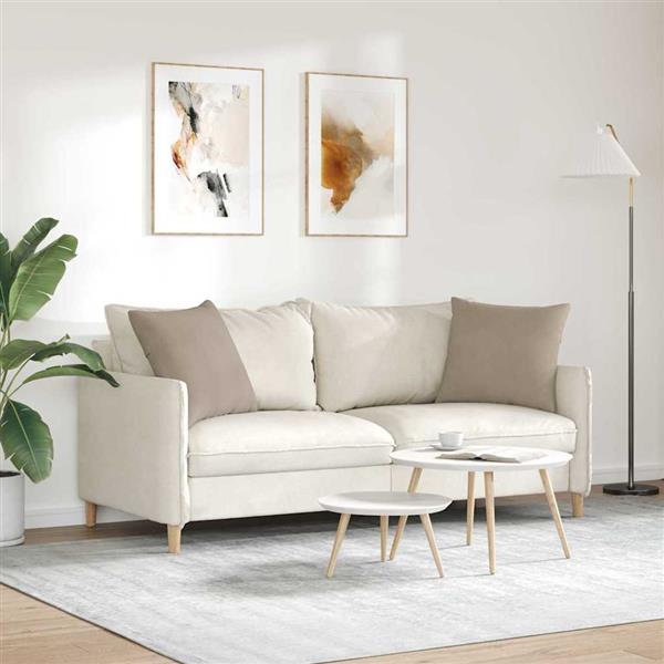 Grote foto vidaxl sofa kussens 2 stuks taupe 50 x 50 cm stof huis en inrichting woningdecoratie