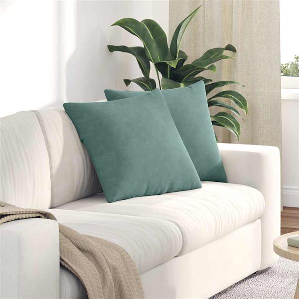 Grote foto vidaxl sofa kussens 2 stuks zeegroen 50 x 50 cm cordstof huis en inrichting woningdecoratie