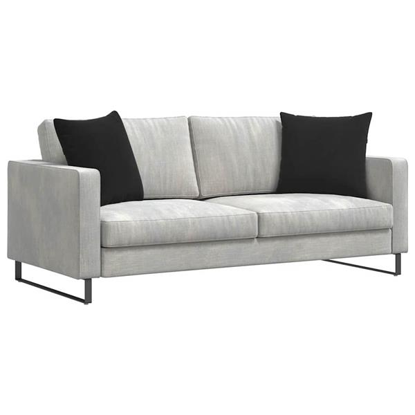 Grote foto vidaxl sofa kussens 2 stuks zwart 50 x 50 cm cordstof huis en inrichting woningdecoratie