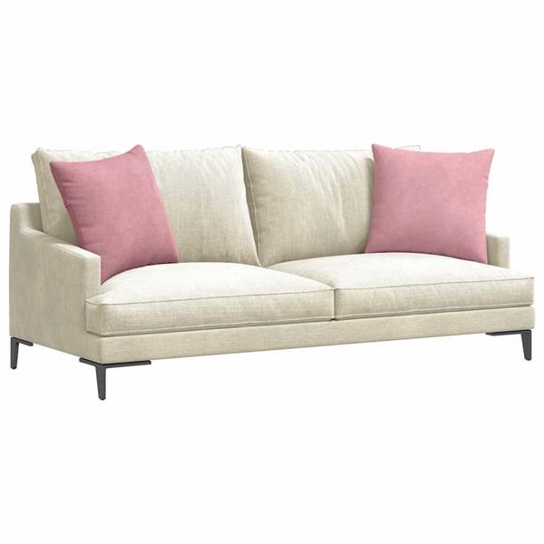 Grote foto vidaxl sofa kussens 2 stuks roze 50 x 50 cm cordstof huis en inrichting woningdecoratie