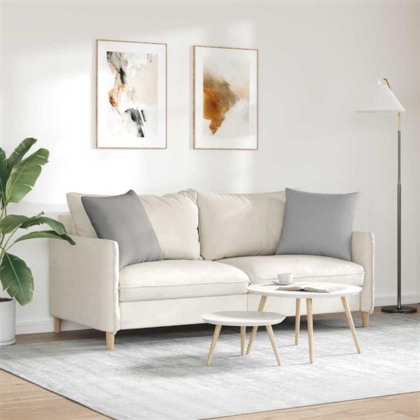 Grote foto vidaxl sofa kussens 2 stuks grijs 50 x 50 cm stof huis en inrichting woningdecoratie