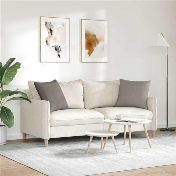 Grote foto vidaxl sofa kussens 2 stuks taupe 50 x 50 cm stof huis en inrichting woningdecoratie