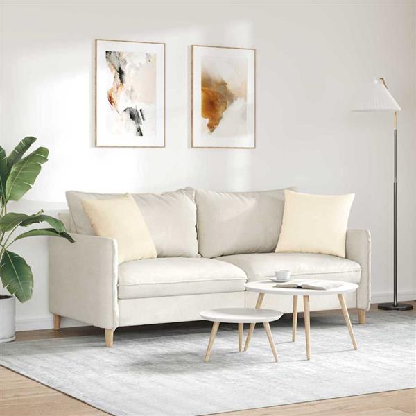 Grote foto vidaxl sofa kussens 2 stuks cr me 45 x 45 cm cordstof huis en inrichting woningdecoratie