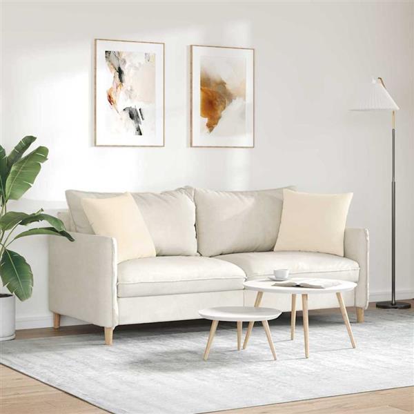 Grote foto vidaxl sofa kussens 2 stuks beige 45 x 45 cm stof huis en inrichting woningdecoratie