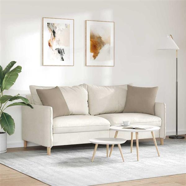 Grote foto vidaxl sofa kussens 2 stuks taupe 45 x 45 cm stof huis en inrichting woningdecoratie