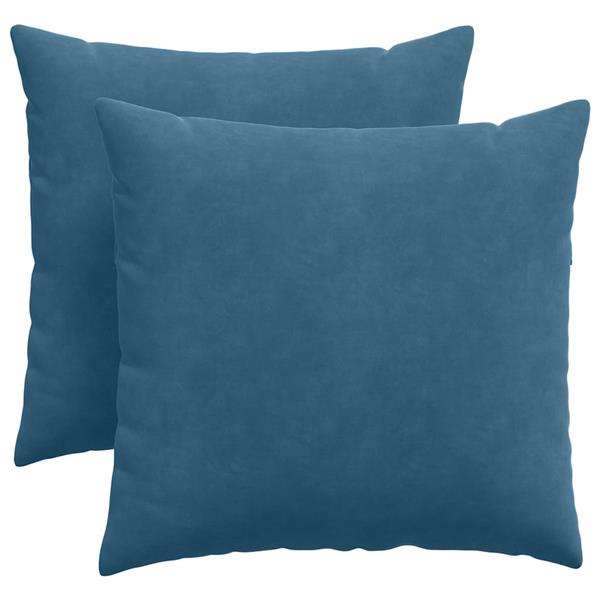 Grote foto vidaxl sofa kussens 2 stuks blauw 45 x 45 cm cordstof huis en inrichting woningdecoratie