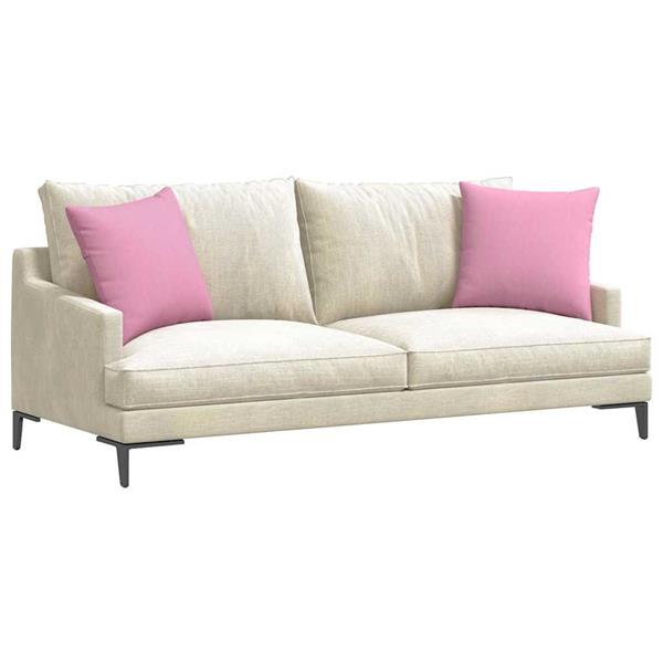 Grote foto vidaxl sofa kussens 2 stuks roze 45 x 45 cm stof huis en inrichting woningdecoratie