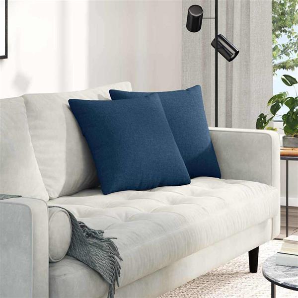 Grote foto vidaxl sofa kussens 2 stuks blauw 45 x 45 cm stof huis en inrichting woningdecoratie