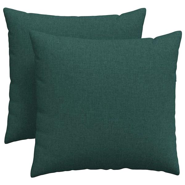 Grote foto vidaxl sofa kussens 2 stuks donkergroen 45 x 45 cm stof huis en inrichting woningdecoratie