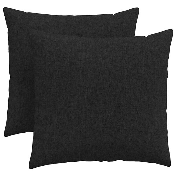 Grote foto vidaxl sofa kussens 2 stuks zwart 45 x 45 cm stof huis en inrichting woningdecoratie