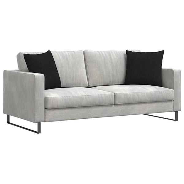 Grote foto vidaxl sofa kussens 2 stuks zwart 45 x 45 cm stof huis en inrichting woningdecoratie