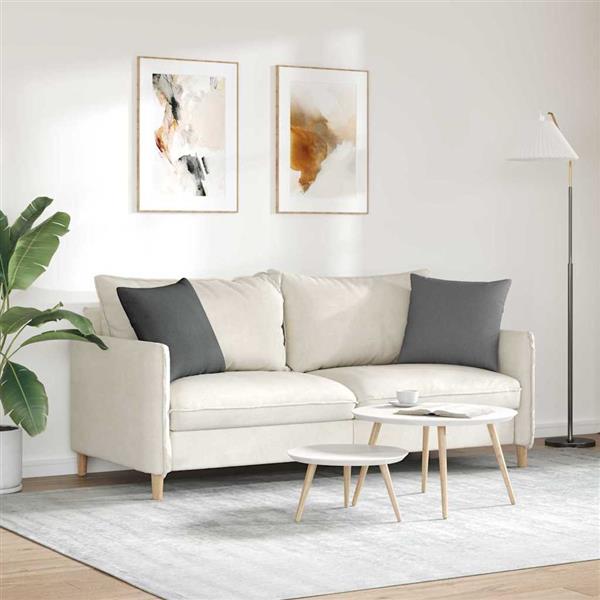 Grote foto vidaxl sofa kussens 2 stuks donkergrijs 45 x 45 cm stof huis en inrichting woningdecoratie