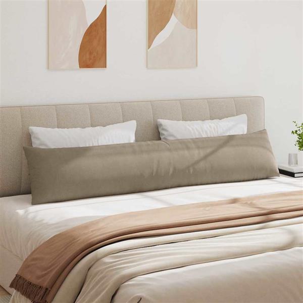 Grote foto vidaxl sofa kussens 2 stuks taupe 200 x 40 cm stof huis en inrichting woningdecoratie