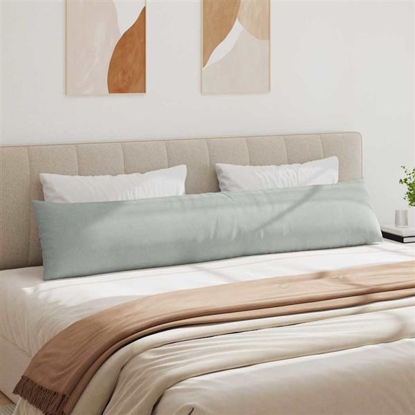 Grote foto vidaxl sofa kussens 2 stuks lichtgrijs 200 x 40 cm cordstof huis en inrichting woningdecoratie