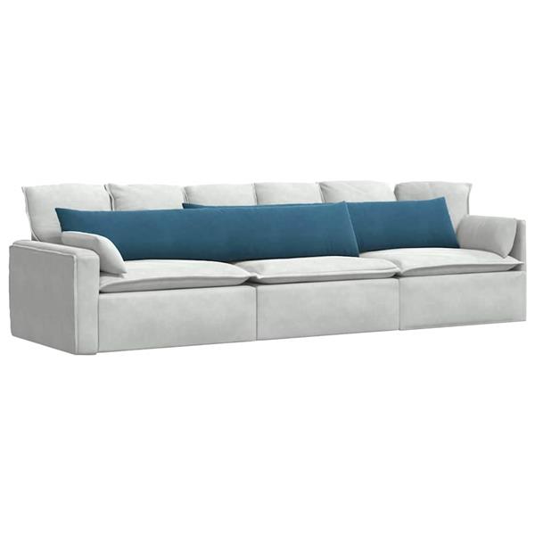Grote foto vidaxl sofa kussens 2 stuks blauw 200 x 40 cm cordstof huis en inrichting woningdecoratie