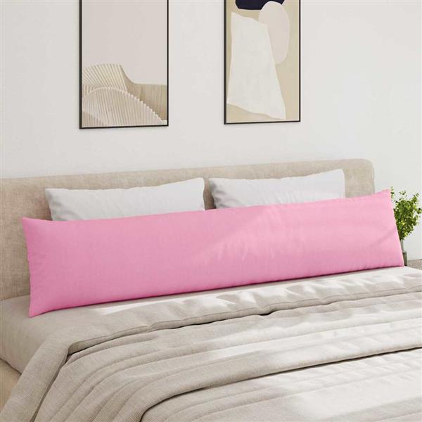 Grote foto vidaxl sofa kussens 2 stuks roze 200 x 40 cm stof huis en inrichting woningdecoratie