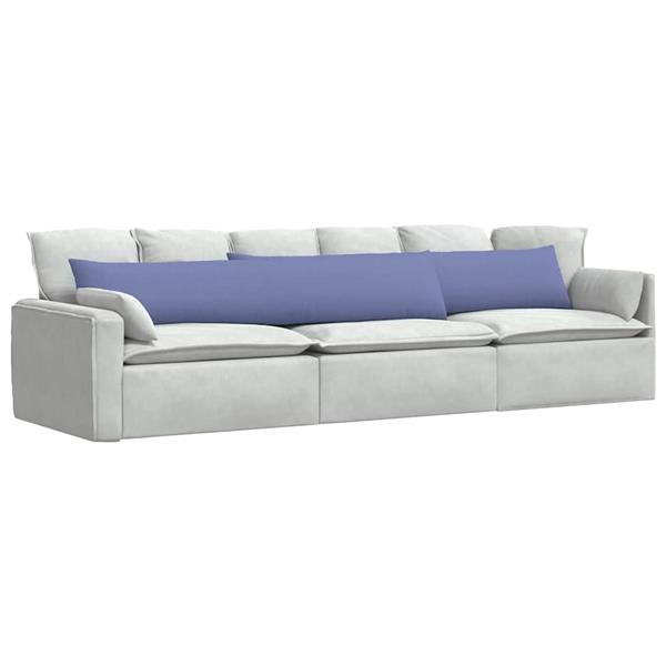 Grote foto vidaxl sofa kussens 2 stuks blauw 200 x 40 cm stof huis en inrichting woningdecoratie