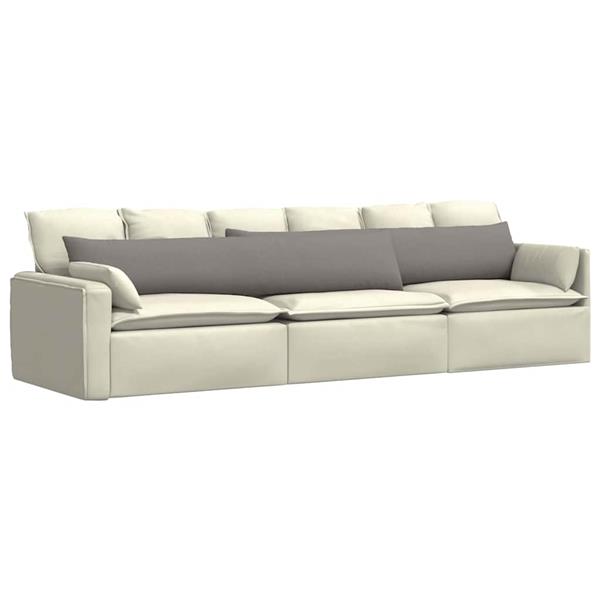Grote foto vidaxl sofa kussens 2 stuks taupe 200 x 40 cm stof huis en inrichting woningdecoratie