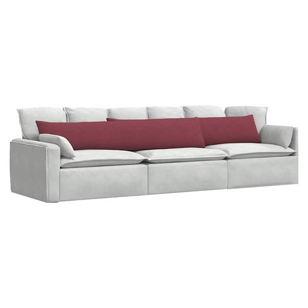 Grote foto vidaxl sofa kussens 2 stuks wijnrood 200 x 40 cm stof huis en inrichting woningdecoratie