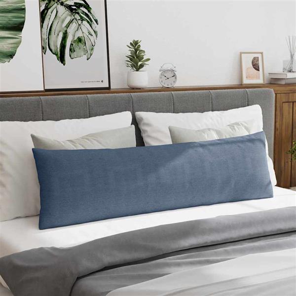 Grote foto vidaxl sofa kussens 2 stuks blauw 145 x 40 cm cordstof huis en inrichting woningdecoratie