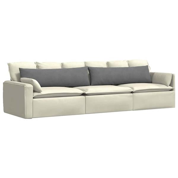 Grote foto vidaxl sofa kussens 2 stuks donkergrijs 145 x 40 cm stof huis en inrichting woningdecoratie