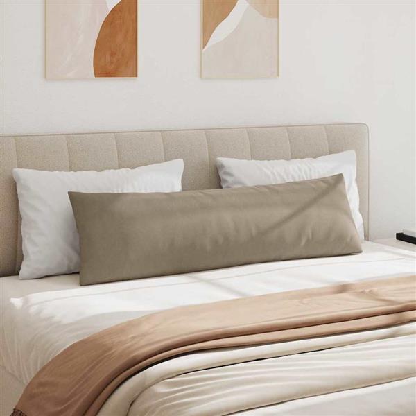 Grote foto vidaxl sofa kussens 2 stuks taupe 145 x 40 cm stof huis en inrichting woningdecoratie