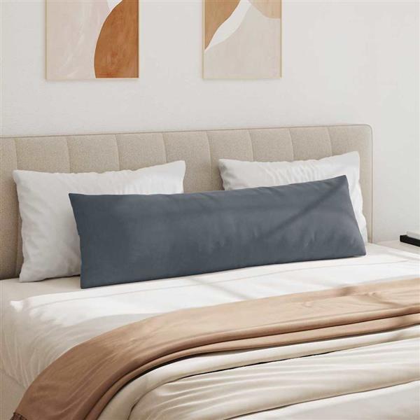 Grote foto vidaxl sofa kussens 2 stuks donkergrijs 145 x 40 cm cordstof huis en inrichting woningdecoratie