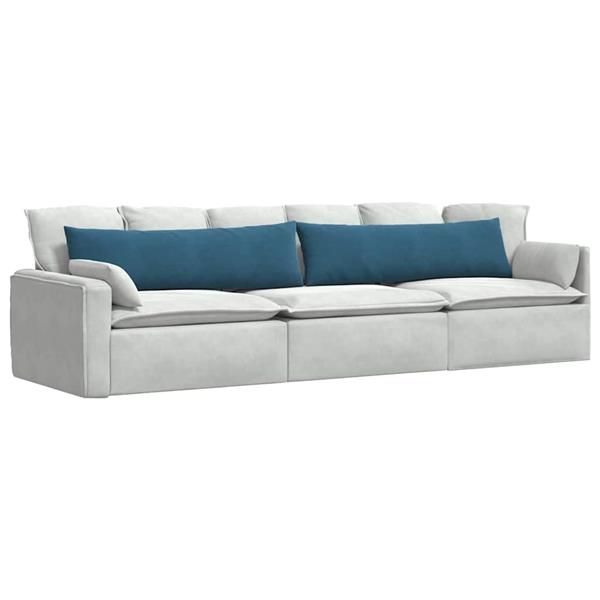 Grote foto vidaxl sofa kussens 2 stuks blauw 145 x 40 cm cordstof huis en inrichting woningdecoratie