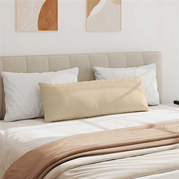 Grote foto vidaxl sofa kussens 2 stuks cr me 120 x 40 cm stof huis en inrichting woningdecoratie