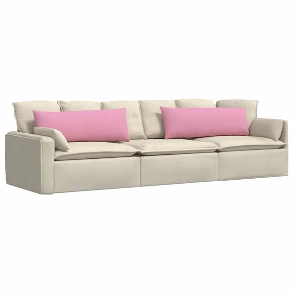 Grote foto vidaxl sofa kussens 2 stuks roze 120 x 40 cm stof huis en inrichting woningdecoratie