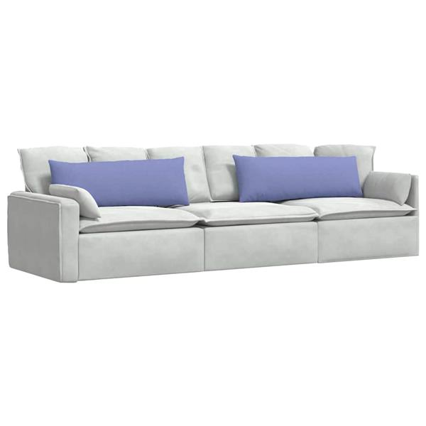 Grote foto vidaxl sofa kussens 2 stuks blauw 120 x 40 cm stof huis en inrichting woningdecoratie