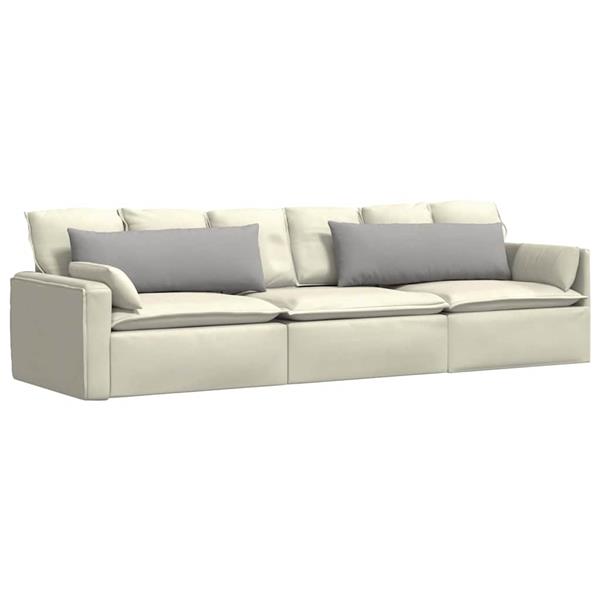 Grote foto vidaxl sofa kussens 2 stuks grijs 120 x 40 cm stof huis en inrichting woningdecoratie