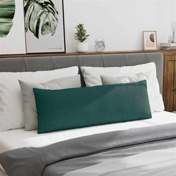 Grote foto vidaxl sofa kussens 2 stuks donkergroen 120 x 40 cm stof huis en inrichting woningdecoratie