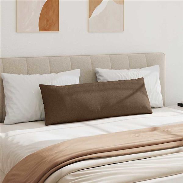 Grote foto vidaxl sofa kussens 2 stuks bruin 120 x 40 cm stof huis en inrichting woningdecoratie