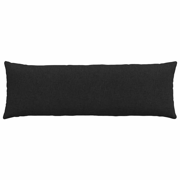 Grote foto vidaxl sofa kussens 2 stuks zwart 120 x 40 cm stof huis en inrichting woningdecoratie