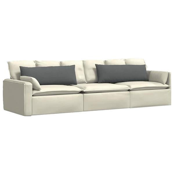 Grote foto vidaxl sofa kussens 2 stuks donkergrijs 120 x 40 cm stof huis en inrichting woningdecoratie