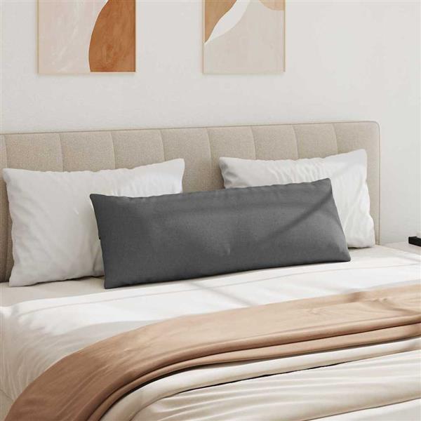 Grote foto vidaxl sofa kussens 2 stuks donkergrijs 120 x 40 cm stof huis en inrichting woningdecoratie