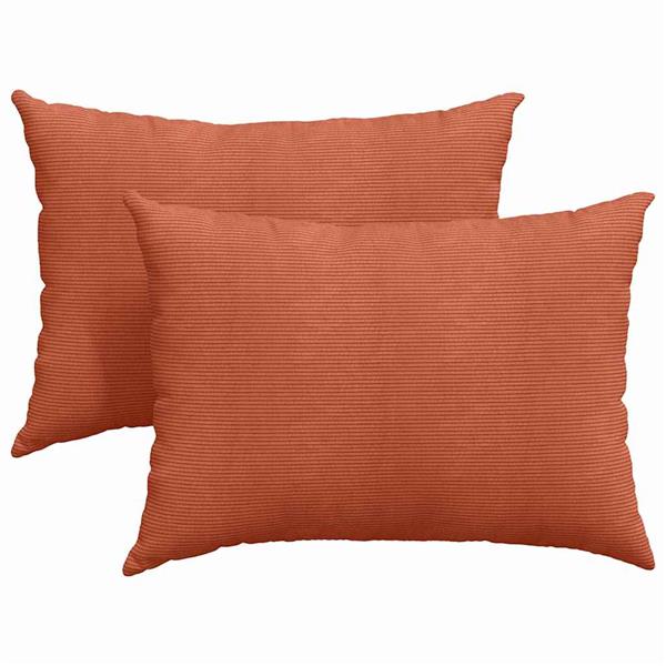 Grote foto vidaxl sofa kussens 2 stuks rood oranje 70 x 50 cm cordstof huis en inrichting woningdecoratie