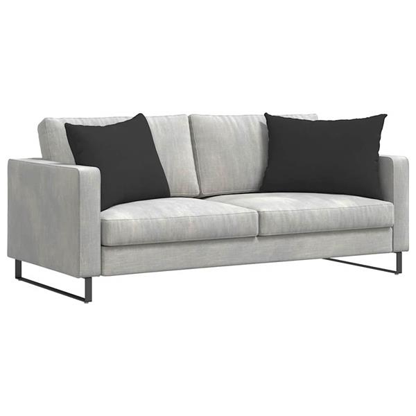Grote foto vidaxl sofa kussens 2 stuks zwart 70 x 50 cm stof huis en inrichting woningdecoratie