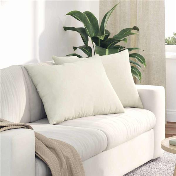 Grote foto vidaxl sofa kussens 2 stuks cr me 70 x 50 cm cordstof huis en inrichting woningdecoratie