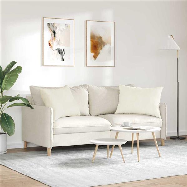 Grote foto vidaxl sofa kussens 2 stuks cr me 70 x 50 cm cordstof huis en inrichting woningdecoratie