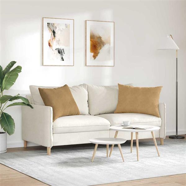 Grote foto vidaxl sofa kussens 2 stuks bruin 70 x 50 cm cordstof huis en inrichting woningdecoratie