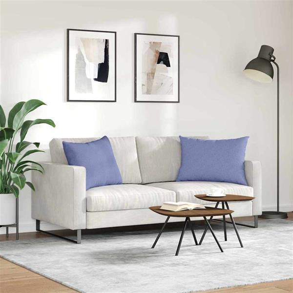 Grote foto vidaxl sofa kussens 2 stuks blauw 70 x 50 cm stof huis en inrichting woningdecoratie