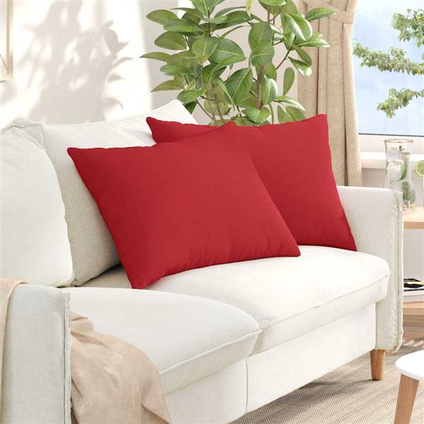 Grote foto vidaxl sofa kussens 2 stuks rood 70 x 50 cm stof huis en inrichting woningdecoratie