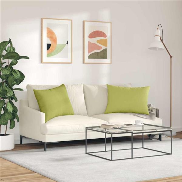 Grote foto vidaxl sofa kussens 2 stuks lichtgroen 70 x 50 cm stof huis en inrichting woningdecoratie