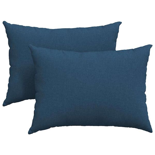 Grote foto vidaxl sofa kussens 2 stuks blauw 70 x 50 cm stof huis en inrichting woningdecoratie
