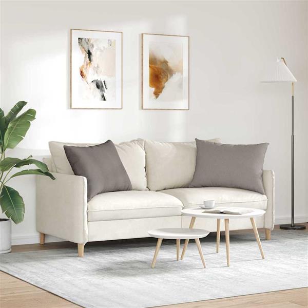 Grote foto vidaxl sofa kussens 2 stuks taupe 70 x 50 cm stof huis en inrichting woningdecoratie